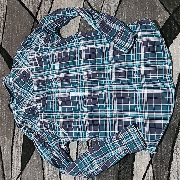 BKE SLIM-FIT STRETCH SNAP-BUTTON PLAID LONG-SLEEVE SHIRT - Picture 9 of 12